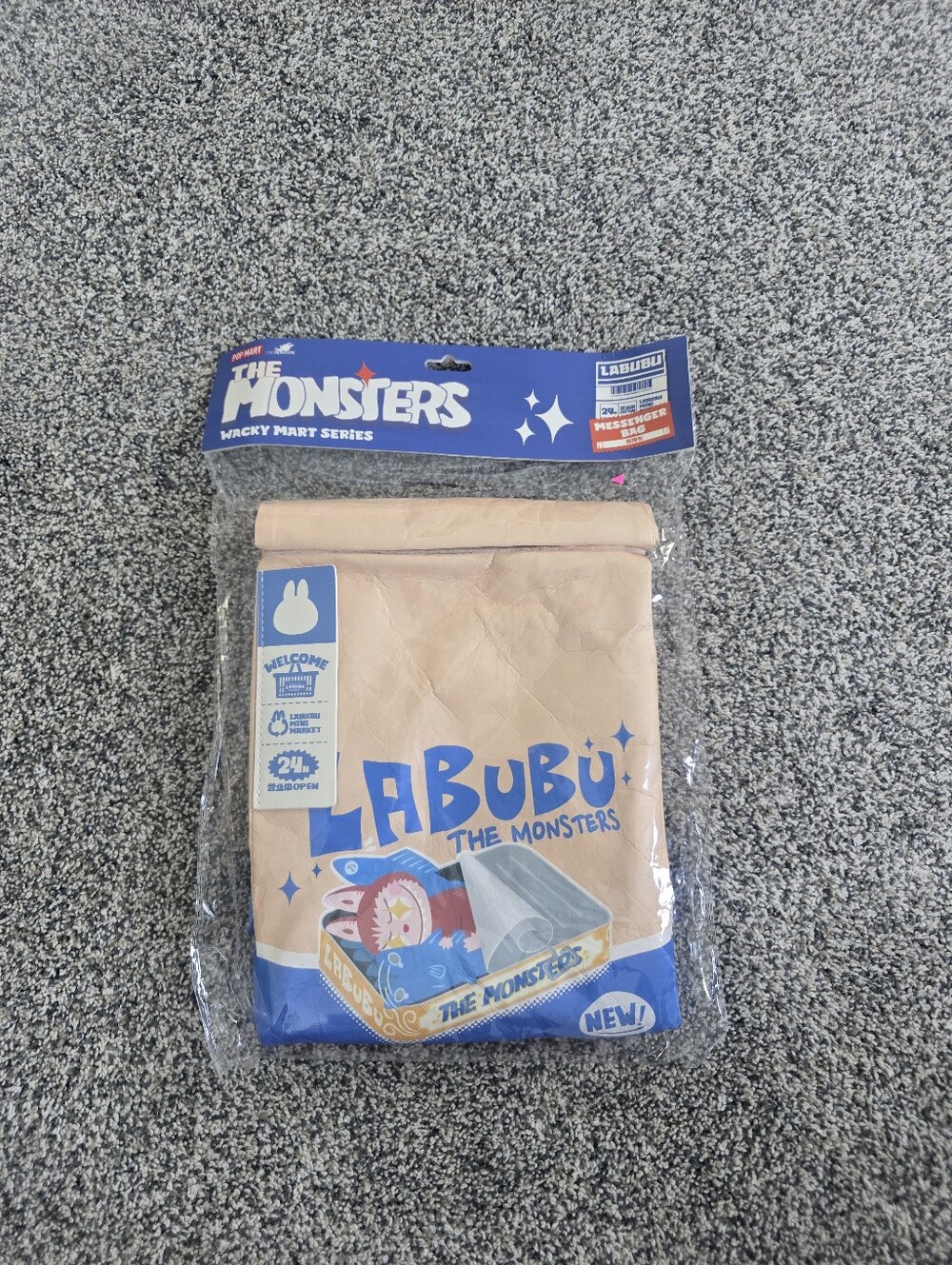 Labubu The Monsters Wacky Mart Messenger Bag Sealed Authentic POP MART New